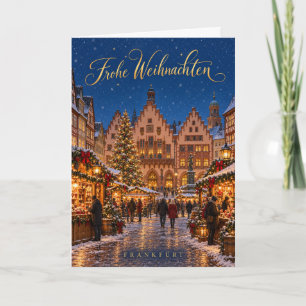 Frankfurt Römerberg Frohe Weihnachten