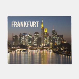Frankfurt Skyline Deutschland Vintag Souvenirgesch Fußmatte