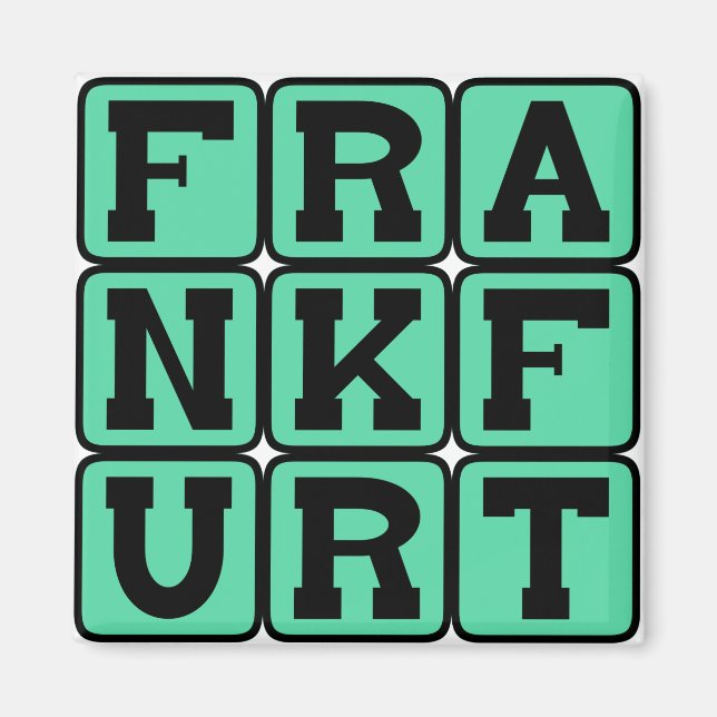 Frankfurt, Stadt Deutschland Magnet (Vorne)