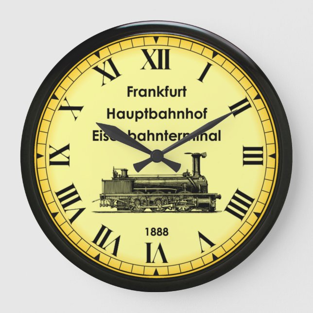 Frankfurter Bahnhof ~ Deutschland ~ 1888 ~ Große Wanduhr (Vorderseite)