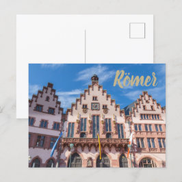 Frankfurter Roemer Deutschland Frankfurter Rathaus Feiertagspostkarte