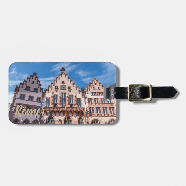 Frankfurter Roemer Deutschland Frankfurter Rathaus Gepäckanhänger (Vorderseite horizontal)