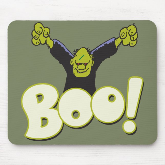 Frankie Monster Superhero Frankenstein Halloween Mousepad (Vorne)