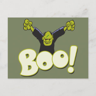 Frankie Superhero - Frankenstein Monster Halloween Postkarte