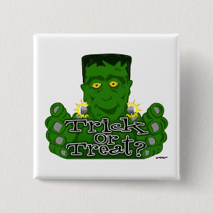 Frankie Trick or Treat? Button