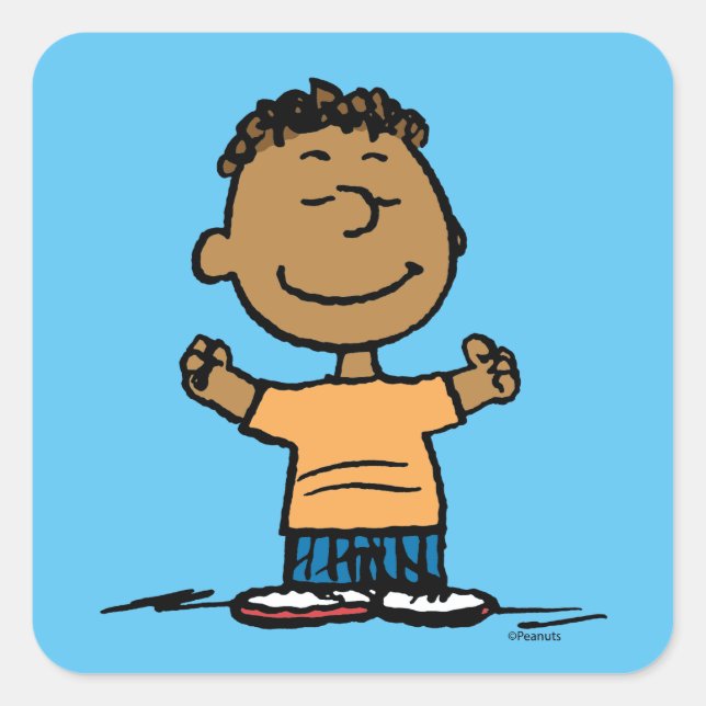 Franklin Arms Wide Quadratischer Aufkleber (Vorderseite)