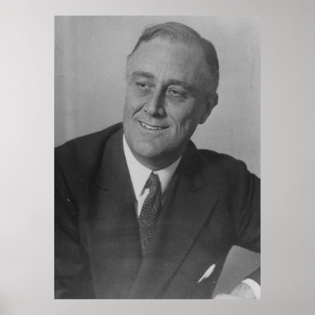 FRANKLIN D. ROOSEVELT 1924 National Archives Foto Poster (Vorne)