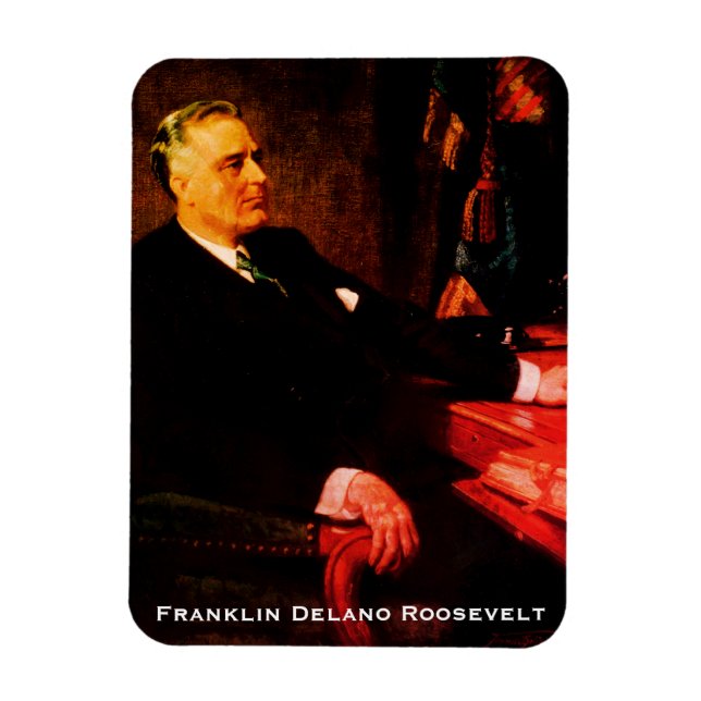 Franklin D. Roosevelt, 4 Präsident des Zweiten Wel Magnet (Vertikal)