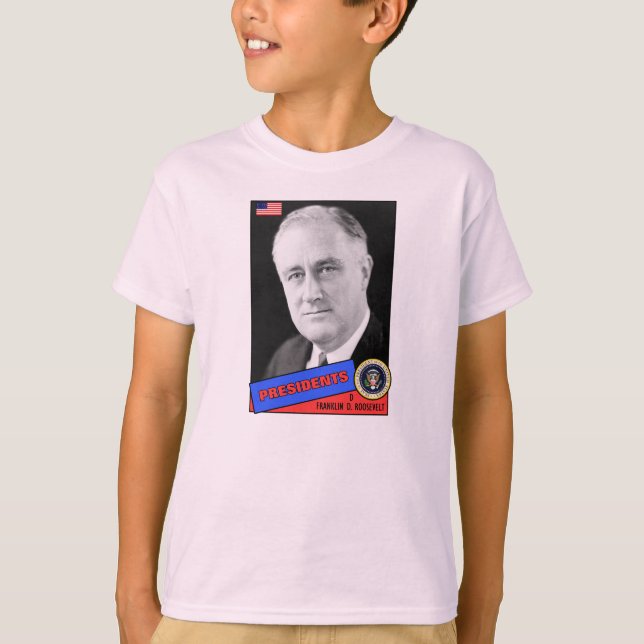 Franklin D. Roosevelt Baseball Card T-Shirt (Vorderseite)