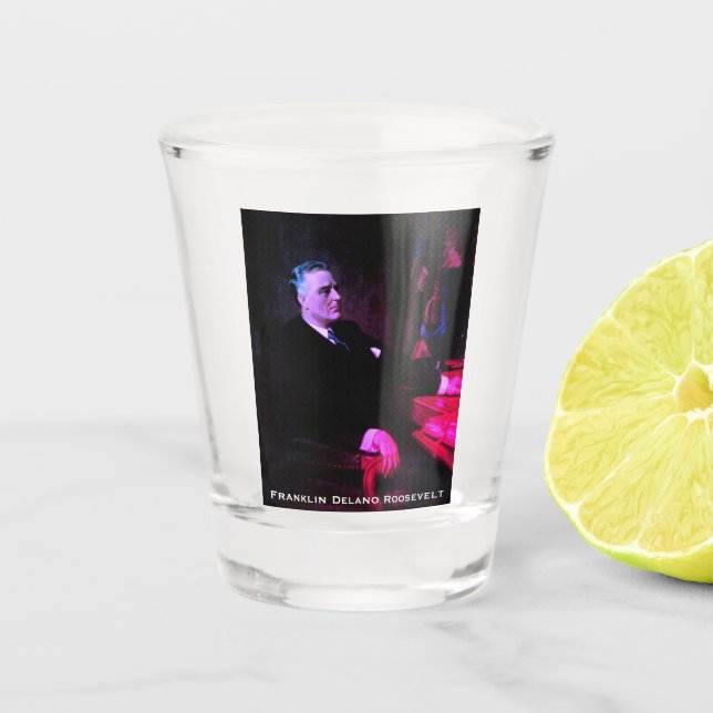 Franklin D. Roosevelt, Depression Era US Präsident Schnapsglas (Vorderseite)