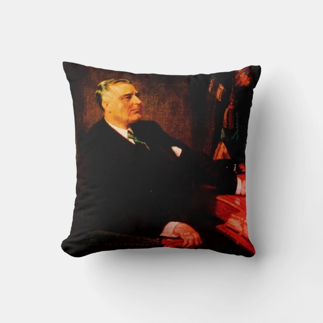 Franklin D. Roosevelt, der längste Präsident Kissen (Vorderseite)