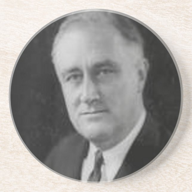 Franklin D Roosevelt Getränkeuntersetzer (Vorne)