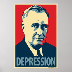 Franklin D. Roosevelt - Krise: OHP Plakat