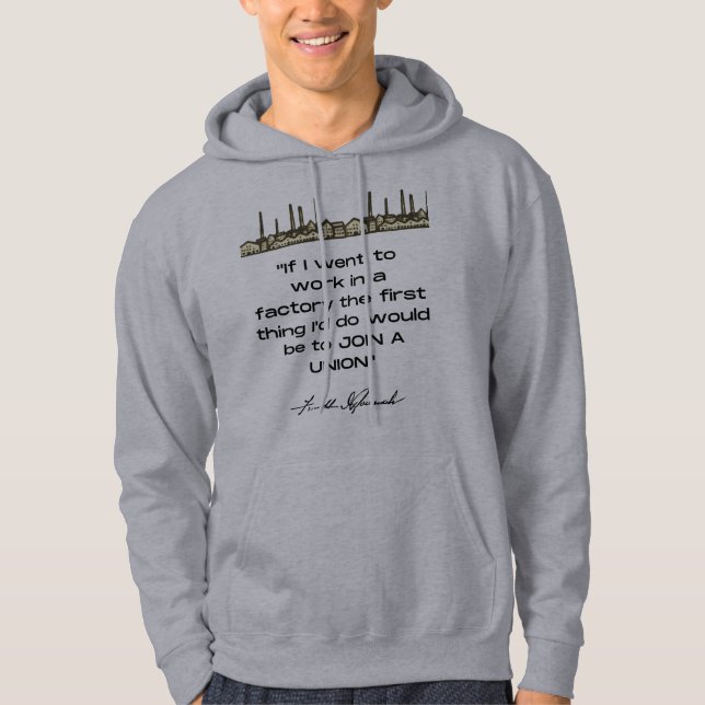 Franklin D Roosevelt Quote Hoodie (Vorderseite)