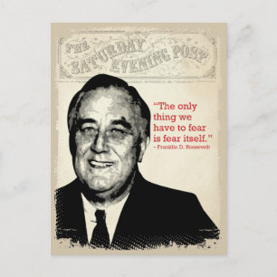 Franklin D. Roosevelt Quote Postkarte