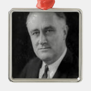 Franklin D Roosevelt Silbernes Ornament