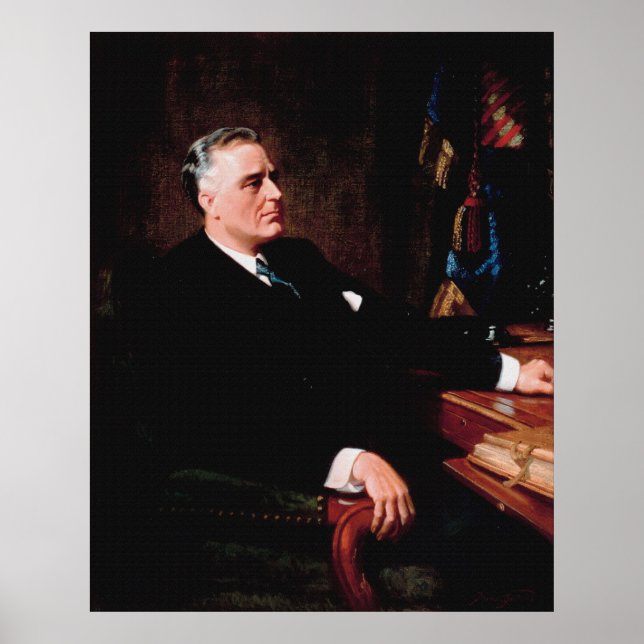 FRANKLIN D. ROOSEVELT von Frank O. Salisbury Poster (Vorne)