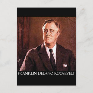 Franklin Delano Roosevelt Anpassbare Produkte Postkarte