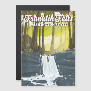 Franklin Falls Washington Staat USA Magnetkarte