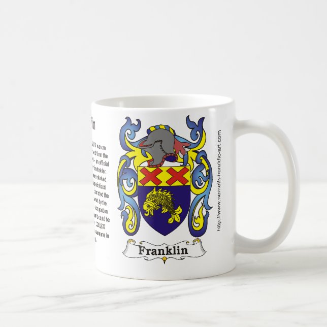 Franklin-Familien-Wappen Tasse (Rechts)