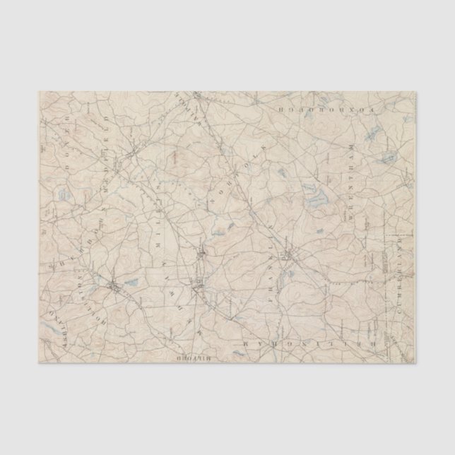 Franklin, Massachusetts Seidenpapier (Vorderseite)