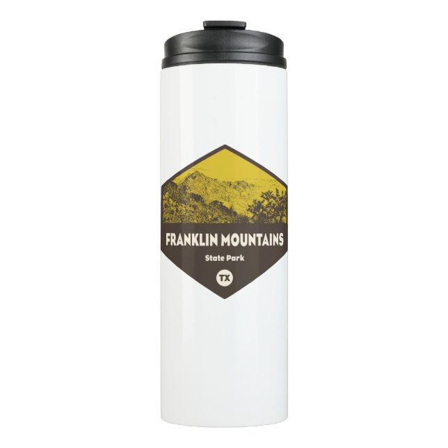 Franklin Mountains Staat Park El Paso Texas Thermosbecher (Vorderseite)