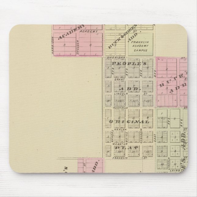 Franklin, Nebraska Mousepad (Vorne)