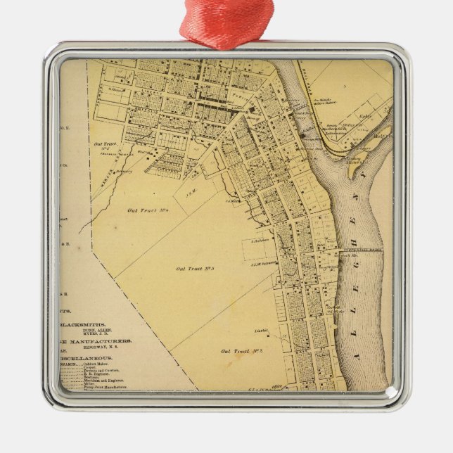 Franklin Ornament Aus Metall (Vorne)