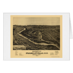 Franklin, panoramische Karte NH - 1884