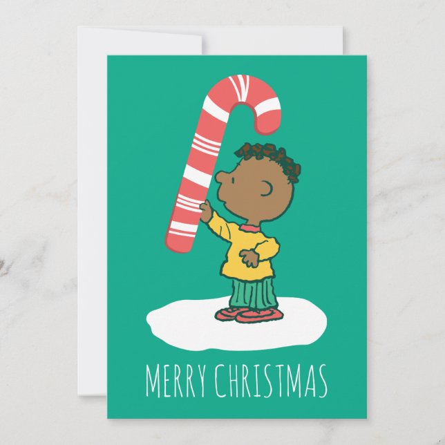 Franklin Peppermint Candy Feiertagskarte (Vorderseite)