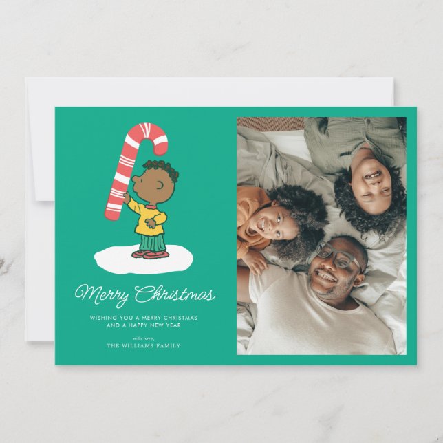 Franklin Peppermint Candy Feiertagskarte (Vorderseite)