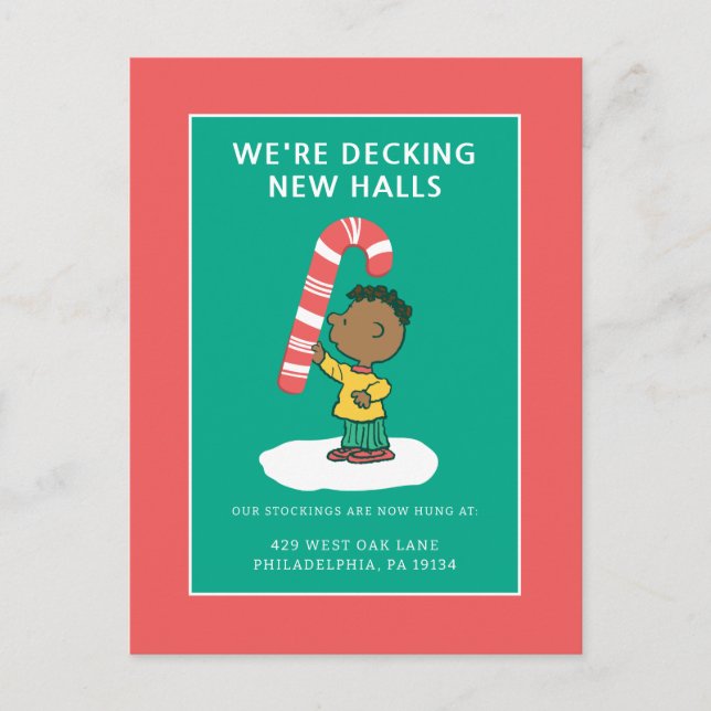 Franklin Peppermint Candy Feiertagspostkarte (Vorderseite)