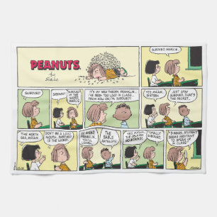 Franklin, Peppermint Patty & Marcie   Math-Klasse Geschirrtuch