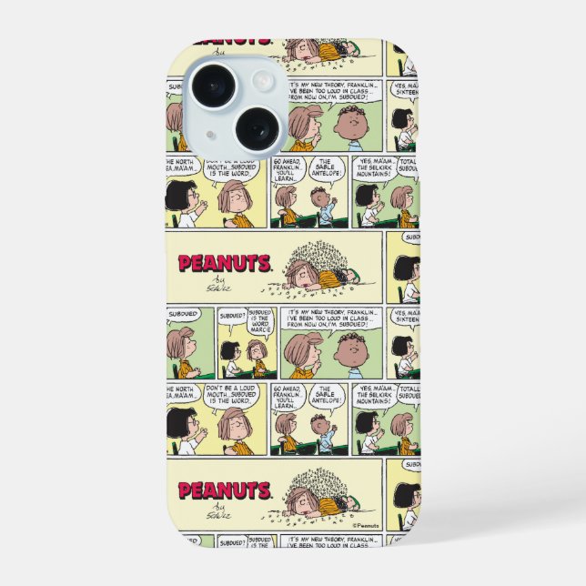 Franklin, Peppermint Patty & Marcie | Math-Klasse iPhone 15 Hülle (Rückseite)