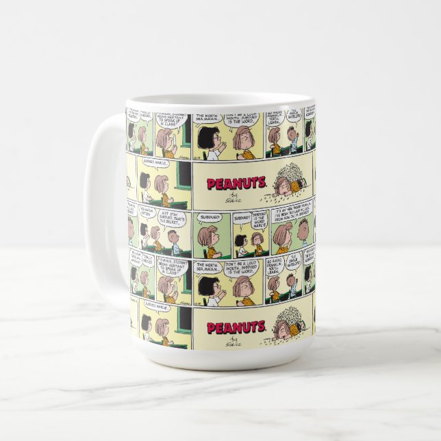 Franklin, Peppermint Patty & Marcie | Math-Klasse Kaffeetasse (Vorderseite Links)