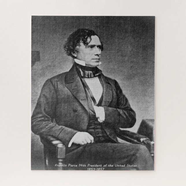 Franklin Pierce 14. Präsident von Amerika. Puzzle (Vertikal)