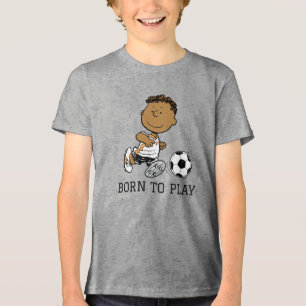 Franklin Playing Soccer Tri-Blend Shirt