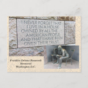 Franklin Roosevelt Memorial - Postkarte