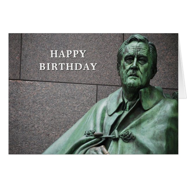 Franklin Roosevelt Statue am FDR-Gedenkmal (Vorderseite (Horizontal))