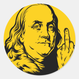 Franklin Runder Aufkleber