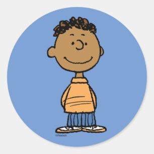 Franklin Smiling Runder Aufkleber