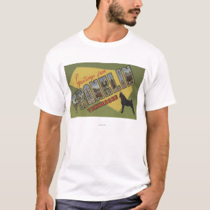 Franklin, Tennessee - große Buchstabe-Szenen T-Shirt