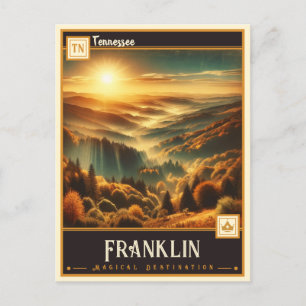 Franklin, Tennessee VINTAG Postkarte