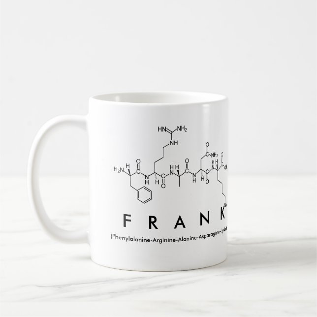 Frankpeptid-Namen-Tasse Tasse (Links)