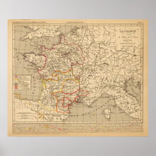 Frankreich 1223 bis 1270 poster