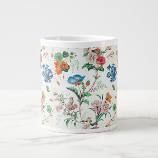 Frankreich 1830 Florale Antike Tapete Jumbo-Tasse