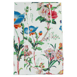 Frankreich 1830 Florale Antike Tapete Mittlere Geschenktüte