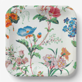 Frankreich 1830 Florale Antike Tapete Pappteller