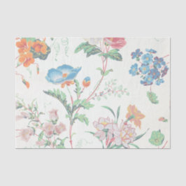 Frankreich 1830 Florale Antike Tapete Seidenpapier