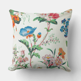 Frankreich 1830 Florale Antique Tapete Kissen
